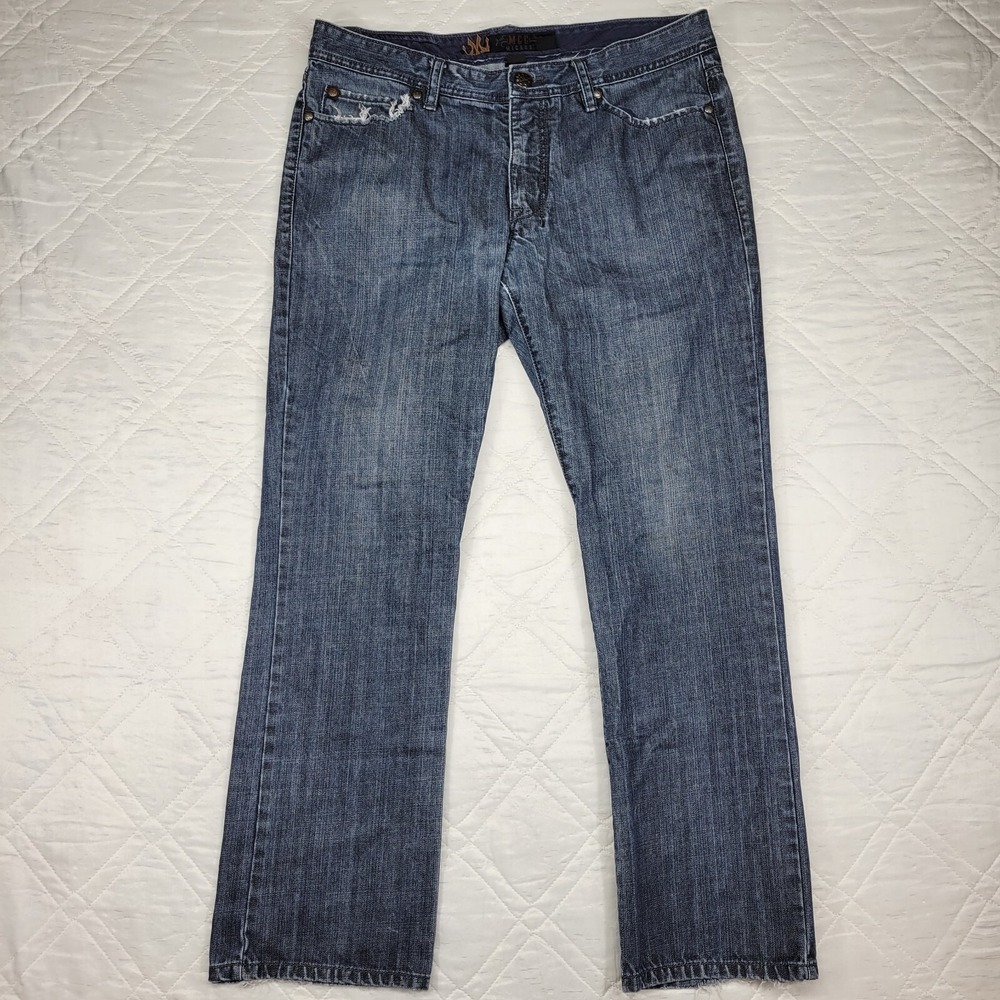 MCC Micros distressed blue jeans men's 36X30